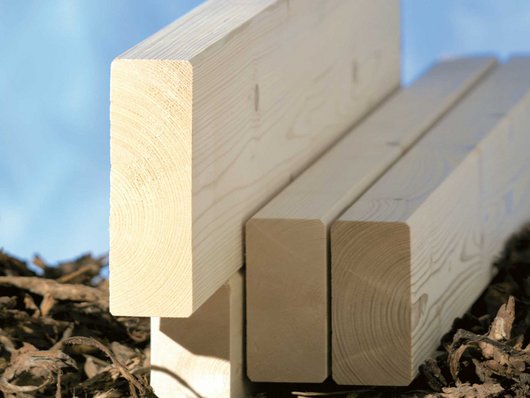 Konstruktionsvollholz für Schwörer-Holzindustrie Konstruktionsvollholz der SchwörerHaus KG im Querschnitt
